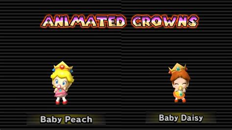 Wii | submitted by rithik. Mario Kart Wii - Baby Peach & Daisy Crown Animations - YouTube