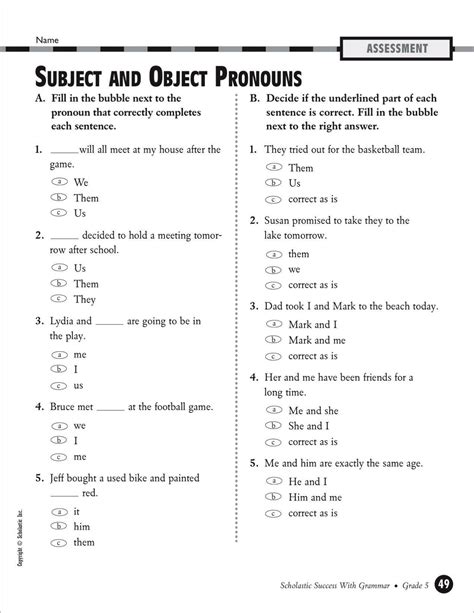 20 6th Grade Pronoun Worksheets | Worksheet From Home