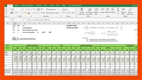 Calculo De Esals Aashto 93 Pavimento Rigido En EXCEL YouTube