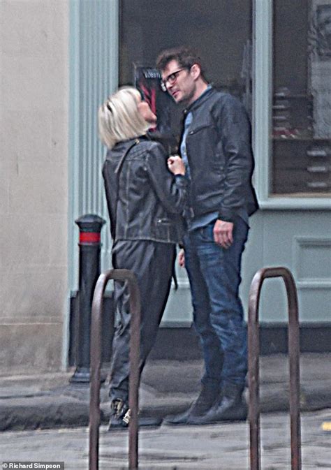 pictured ashley jensen looks smitten with love lies and records co star kenny doughty daily