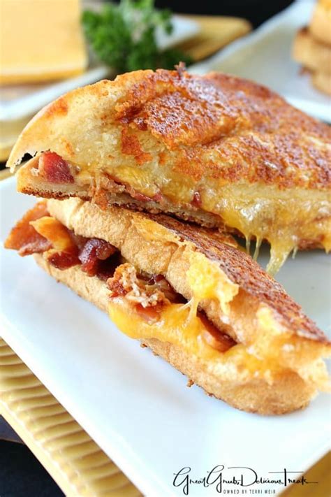 Cheese Toast Bacon Grilled Cheese Great Grub Delicious Treats