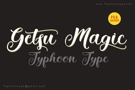 Getsu Magic Font Typhoon Type Suthi Srisopha Fontspace