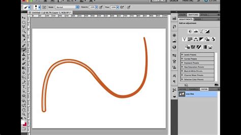 How To Draw Curved Lines In Photoshop Photoshop Beginner Tutorial