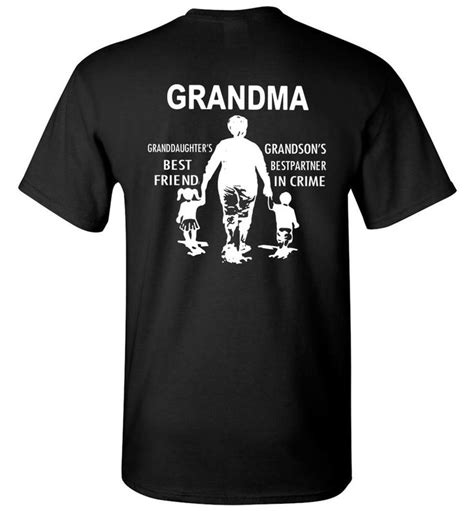 Grandma Granddaughter S Best Friend Grandson S T Shirt Shirts T Shirt Mens Tops