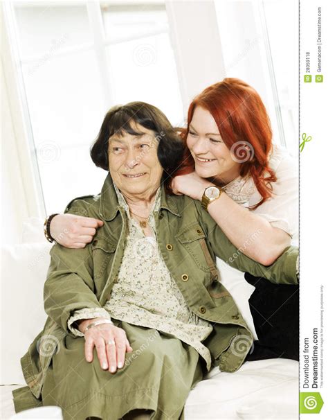 Bonding Women Stock Photo Image Of Serene Home Looking 28059118