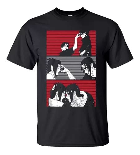 Playera Sasuke Uchiha E Itachi Uchiha Naruto Anime Art A3077 En Venta