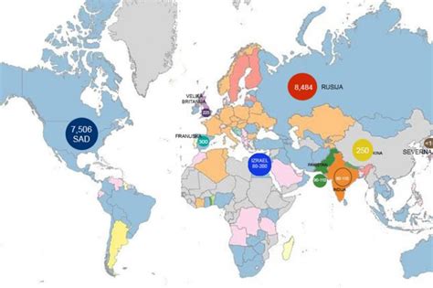 PAKLENA MAPA: Evo gde se nalazi svih 17.000 nuklearnih bombi