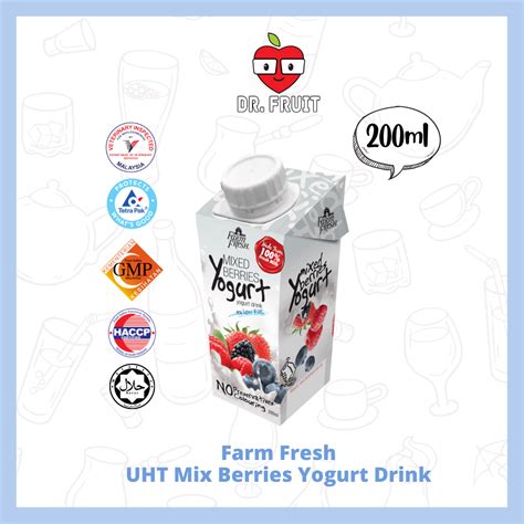 Limited Offerfarm Fresh Uht Milkandyougurt Drink 125ml200ml1liter
