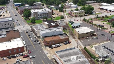 Overflightstock County Courthouse In A Small Town Drone Aerial View