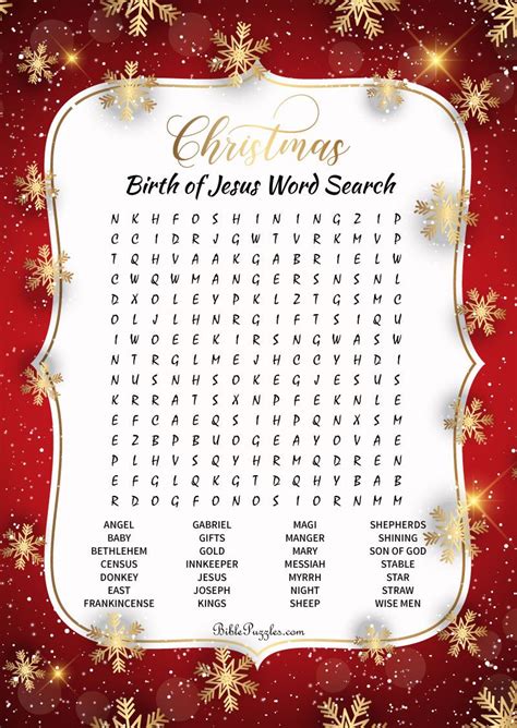 Christian christmas puzzles