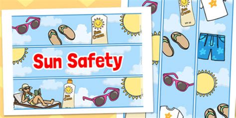 Sun Safety Page Borders