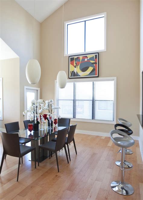Neutral Modern Dining Room With Natural Light Hgtv