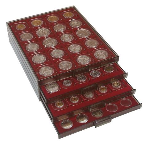 Lindner Smoked Glass Coin Box Palo Albums Stamp Albums For Every