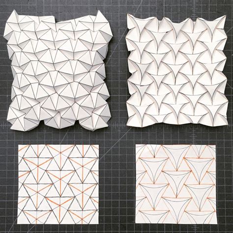 Origami Miura Tessellation Pattern Printable Origami