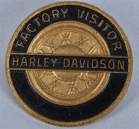 Sold Price Vintage Harley Davidson Factory Visitor Pin March 6 0117 1000 Am Edt
