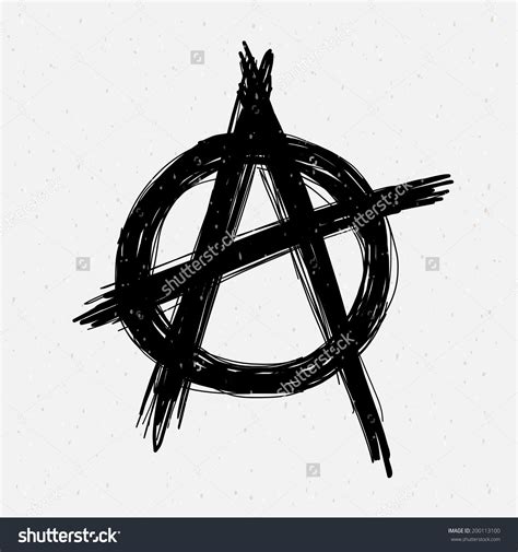 Anarchy symbol drawing. | Symbol drawing, Sons of anarchy tattoos, Anarchy symbol