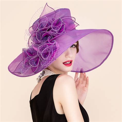 ladies elegant organza tulle bowler cloche hat kentucky derby hats 196089177 jj s house