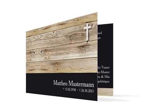 Der schnellen lieferung mit der schweizer post haben sie es zu verdanken, dass die karten umgehend bei ihnen. Trauerkarten Holz | familiensache