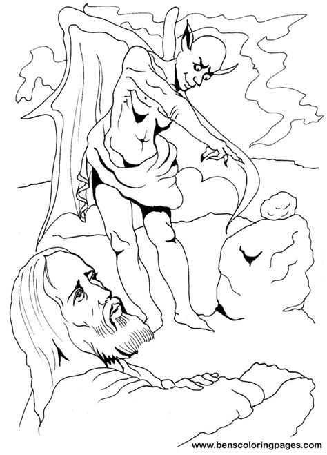 Jesus Temptation Coloring Page at GetColorings.com | Free printable colorings pages to print and