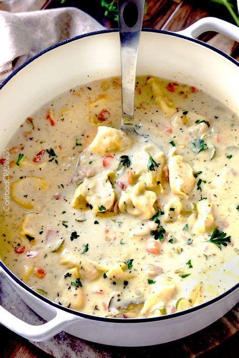 Made with a ham bone, dried white beans, chopped carrots, celery, onions, and garlic, chicken stock, and fresh thyme, this recipe takes minutes to assemble in a slow cooker. hearty, cozy, Creamy Ham, White Bean Tortellini Soup ...