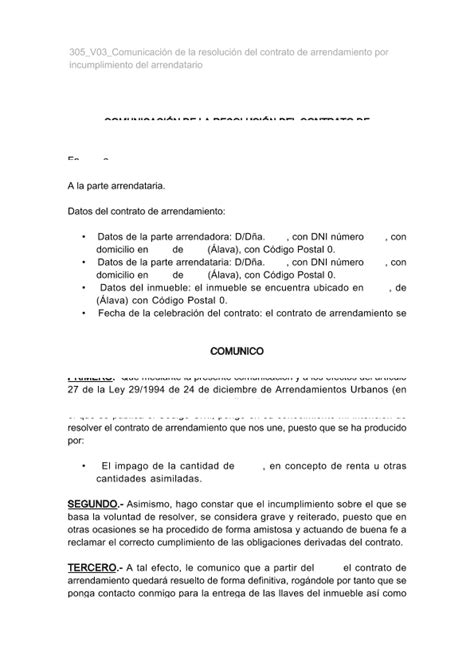 Cómo Redactar Una Carta De Rescisión Por Impago De Contrato De Alquiler