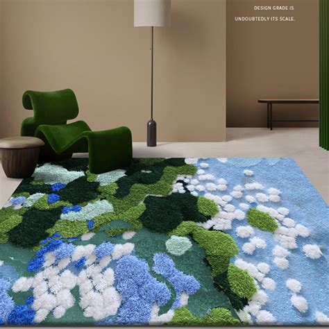Tufting Rugsmoss Rugtufted Rug3d Rugs Etsy Australia