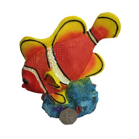 Aquarium Ornament Clownfish Air Operated Fish Tank Decoration Ebay