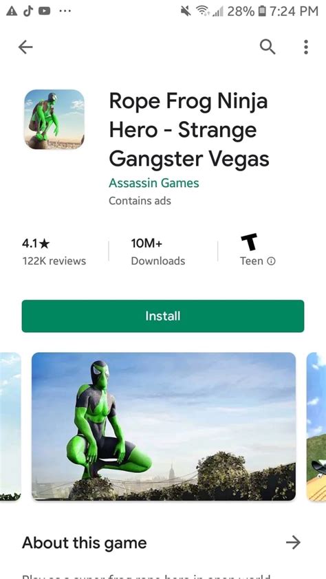 Ada Rope Frog Ninja Hero Strange Gangster Vegas Assassin Games