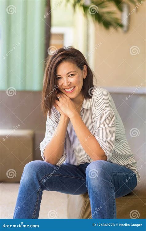 Portrait Of A Confident Beautiful Asian Woman Stock Image Image Of