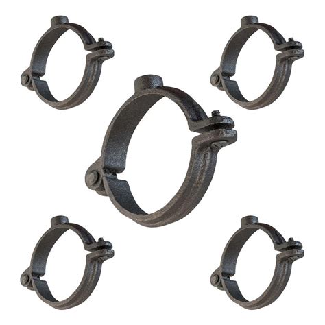 The Plumbers Choice 1 12 In Hinged Split Ring Pipe Hanger Malleable
