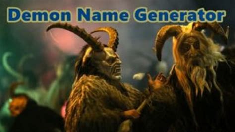 Demon Names Demon Name Generator Ngenerators Name Generator