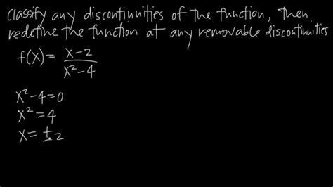 Removable discontinuities occur when a rational function has a factor with an x. How to find REMOVABLE DISCONTINUITIES (KristaKingMath ...
