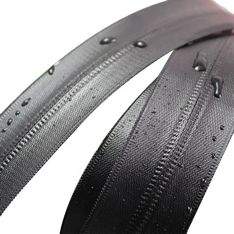 Waterproof Zippers Sports Wear Black Invisible Zipper 70cm~150cm For