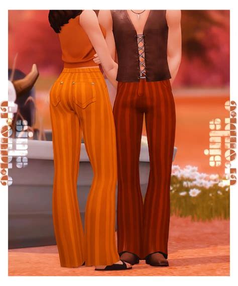 Simstrouble Simstrouble 70s Pants For Male And Female Base 70s