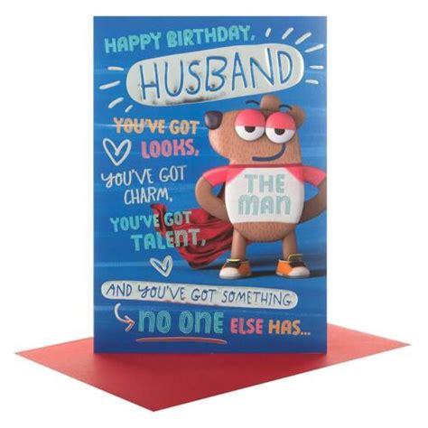 Hallmark Husband Birthday Humour Funny New Greetings Card The Man