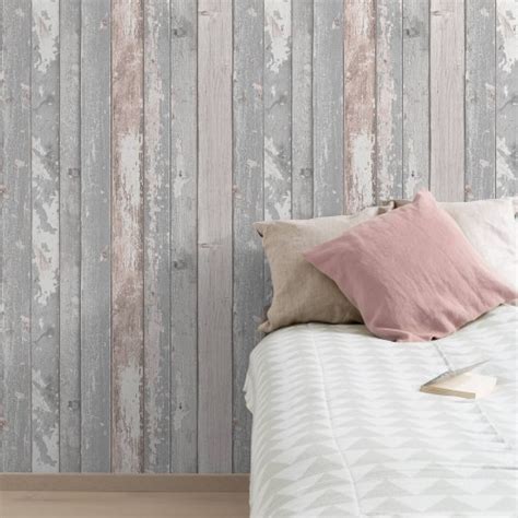 Wood Panels Blush Wallpaper Wood Effect Wallpaper Bedroom Ideas