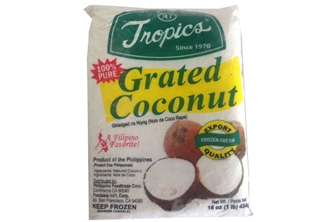 Frozen Grated Coconut 16oz Pack Of 6 Grocery