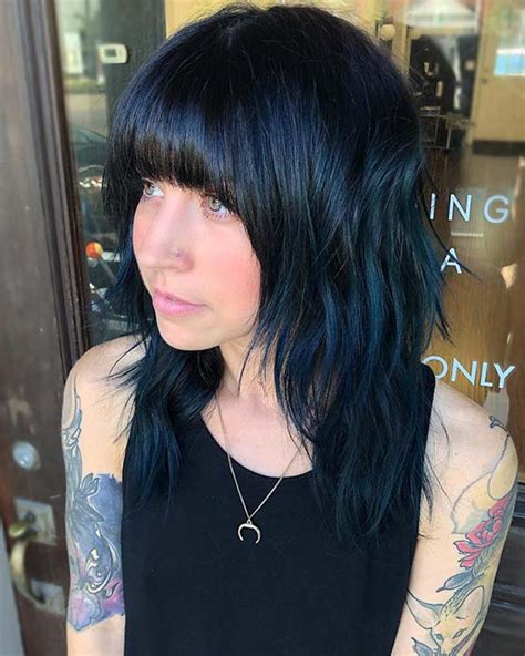 23 beautiful blue black hair color ideas to copy