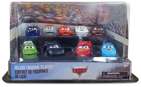 Disney Pixar Cars Cars Deluxe Exclusive 9 Piece Pvc Figure Play Set Includes Jp Drive Apple Car