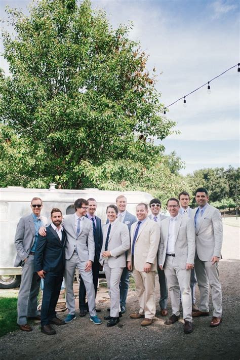 Mismatched Groomsmen In Shades Of Purple Photo By Sweet Little