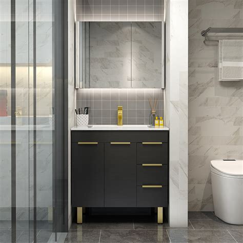 Buy Modern Minimalist Bathroom Cabinets Combination Nordic Washstand