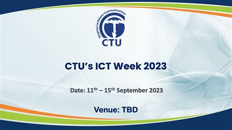 Ict Week 2023 Caribbean Telecommunications Union