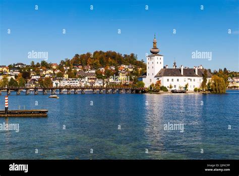 Gmunden Castle On Lake Austria Stock Photo Alamy