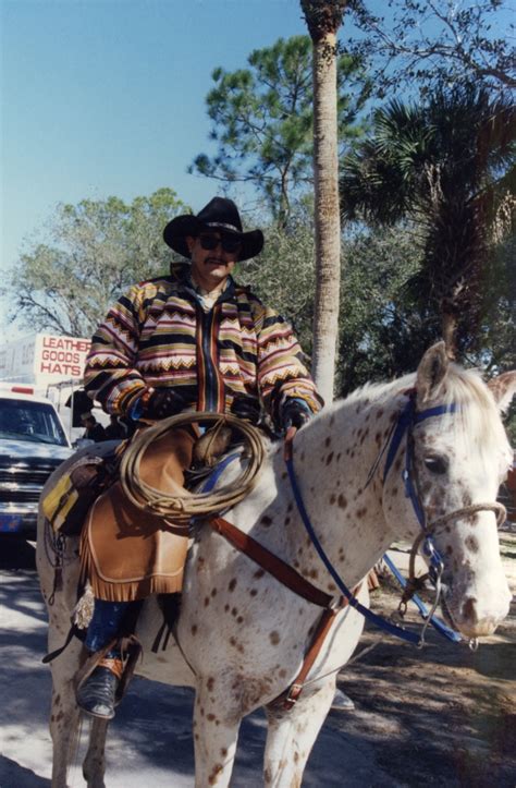 Florida Memory Man On Horseback In The Tribal Festival At Brighton