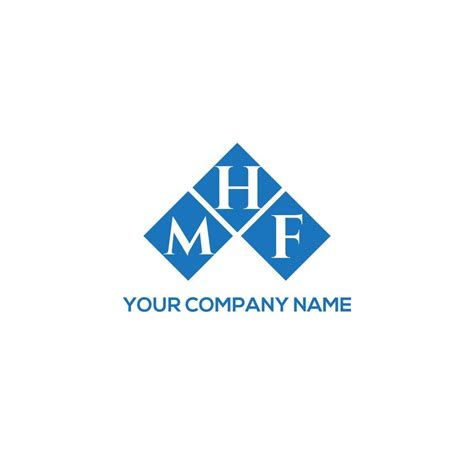 Mhf Letter Logo Design On White Background Mhf Creative Initials