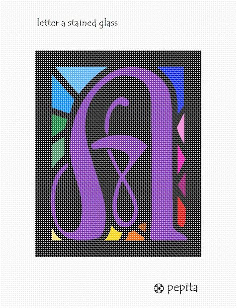 Stained Glass Alphabet Letters