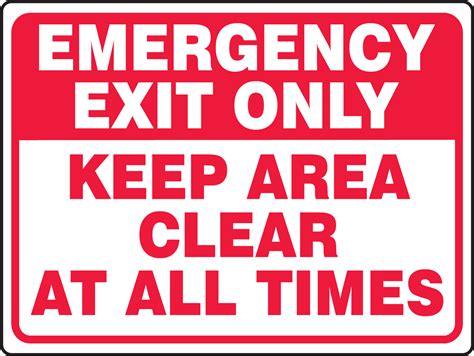 Emergency Exit Only Door Must Remain Closed At All Times