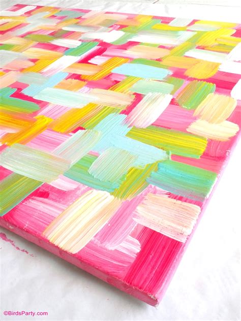 Diy canvas wall art ideas. Easy DIY Wall Art Painted Canvas - Party Ideas | Party ...