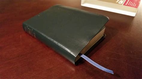 Tyndale Nlt Compact T Bible In A Navy Bonded Leather