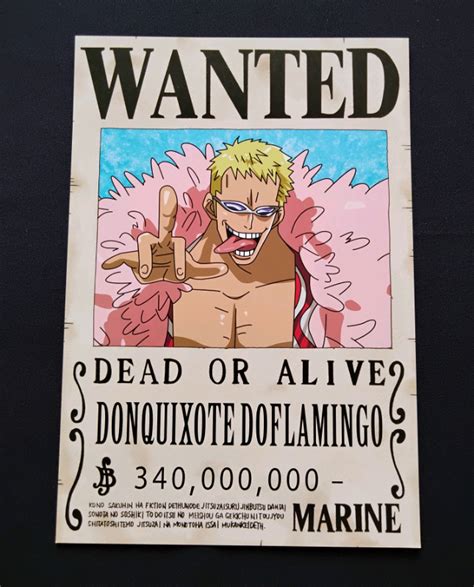 Donquixote Doflamingo One Piece Bounty Poster 285 X 20cm In Telford